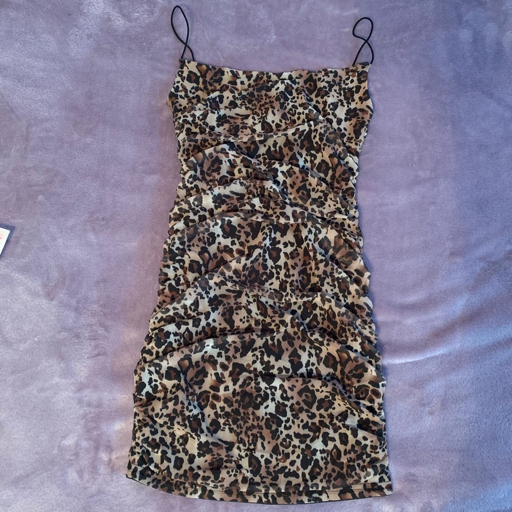 Leopard Mesh Dress - Picture 2 of 3